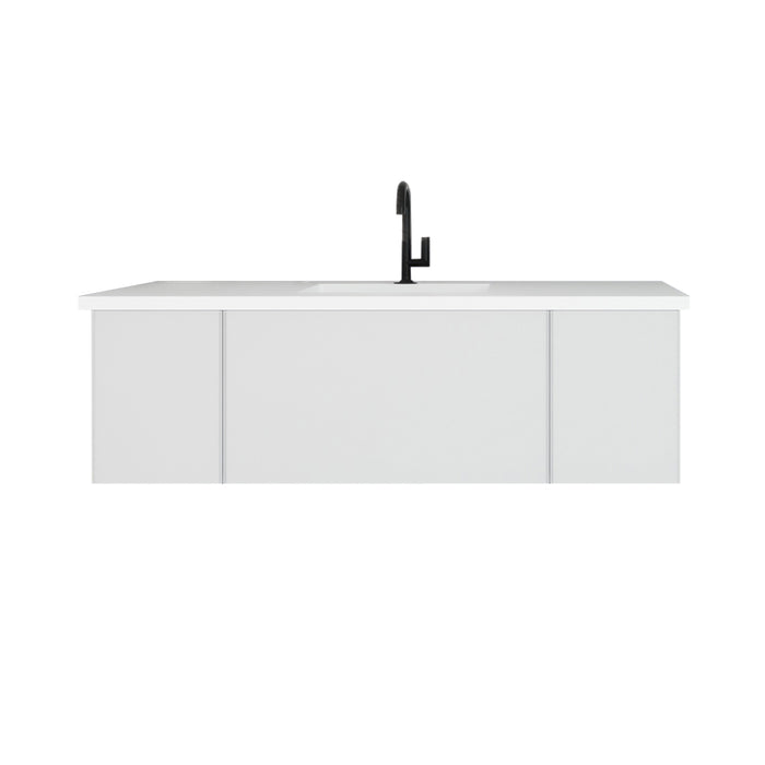 VITRI 54" | Wall Hung Single Bathroom Vanity Set