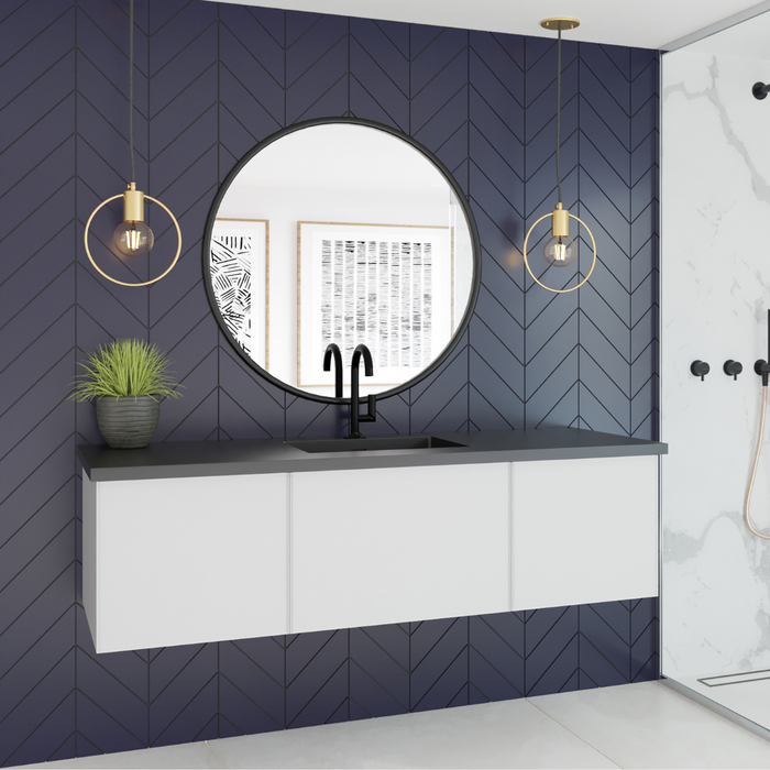VITRI 60" | Wall Hung Single Bathroom Vanity Cabinet