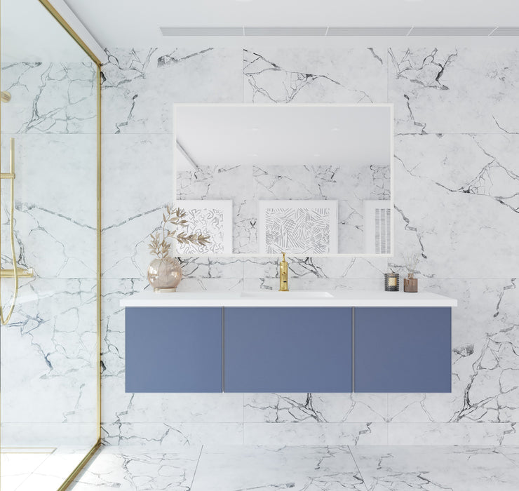 VITRI 60" | Wall Hung Single Bathroom Vanity Set