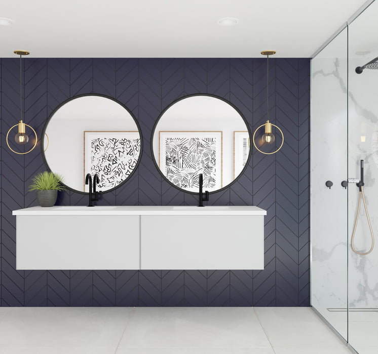 VITRI 72" | Wall Hung Double Bathroom Vanity Set