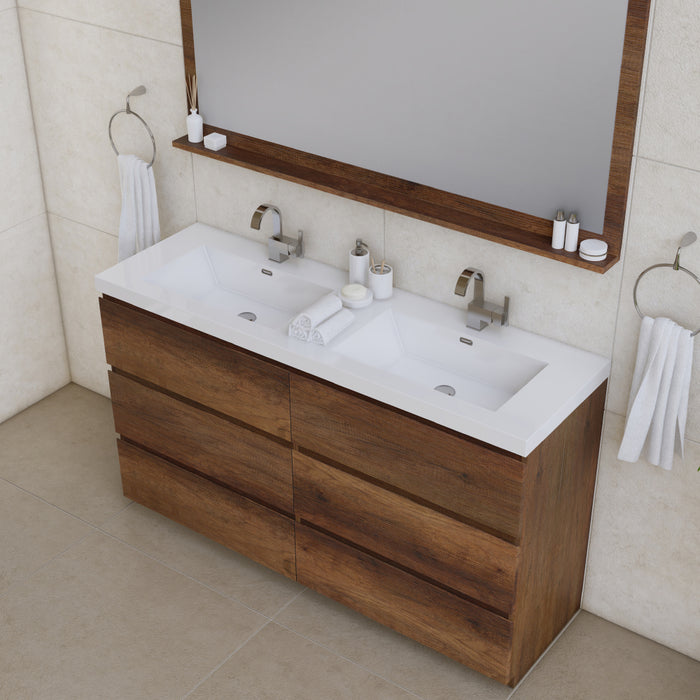 PATERNO 60" | Double Bathroom Vanity Set