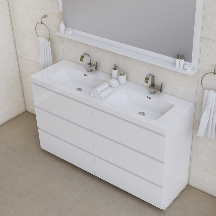 PATERNO 60" | Double Bathroom Vanity Set