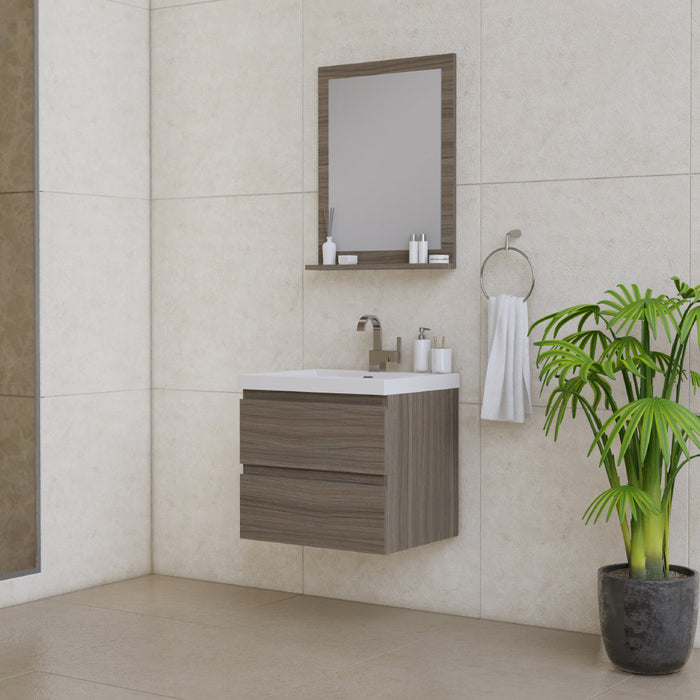 PATERNO 24" | Wall Hung Single Bathroom Vanity Set